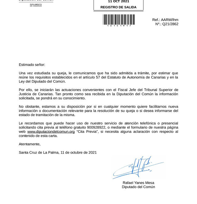 El Defensor del Pueblo de Canarias investiga por corrupción a la mismísima Fiscalía