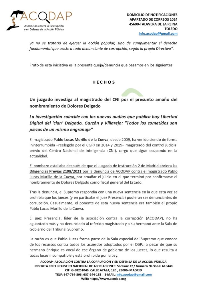 QUEJA_DENUNCIA SALA DE GOBIERNO TRIBUNAL SUPREMO PABLO LUCAS MURILLO DE LA CUEVA.firmada_pag.2