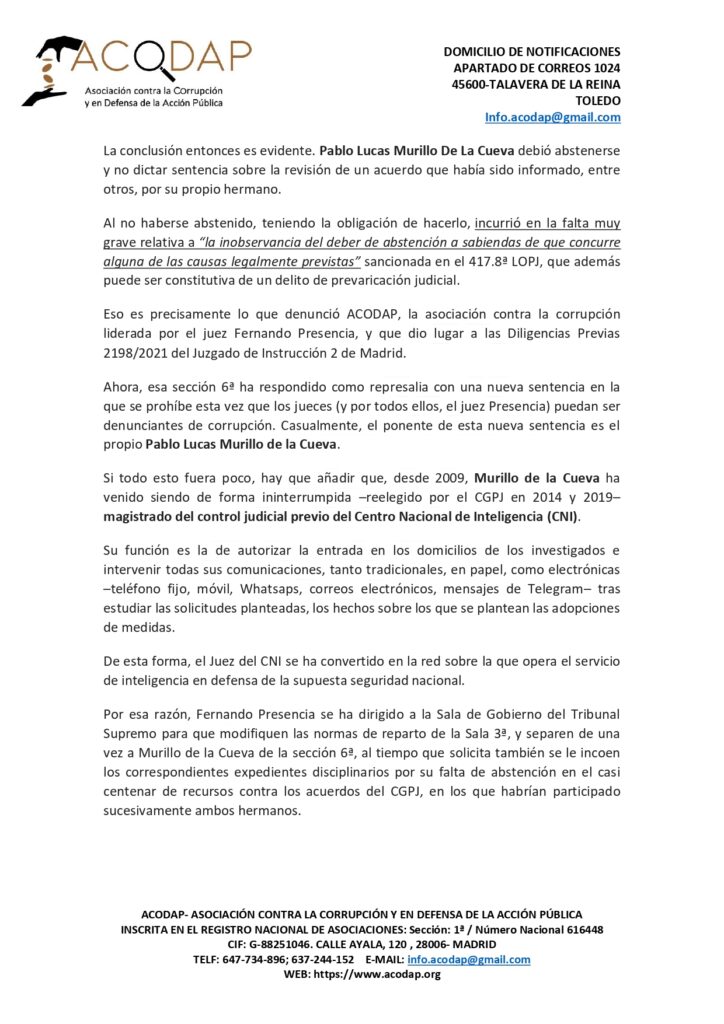 QUEJA_DENUNCIA SALA DE GOBIERNO TRIBUNAL SUPREMO PABLO LUCAS MURILLO DE LA CUEVA.firmada_pag.4